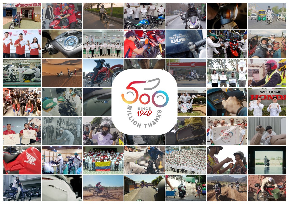 ฮอนด้าสร้างประวัติศาสตร์หน้าใหม่ ผลิตรถจักรยานยนต์ ครบ 500 ล้านคันทั่วโลก 